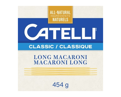 Catelli Pâtes Classiques, Macaroni Long - 454.0 G
