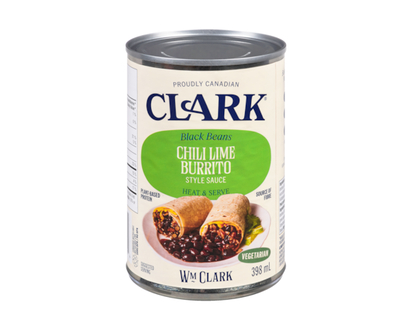 Haricots noirs sauce style burrito chili et lime - 398.0 ML
