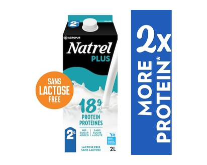 Natrel Lait protéiné 2% sans lactose - 2.0 L