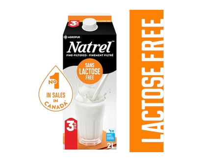 Natrel Lait homogénéisé 3,25 % sans lactose - 2.0 L