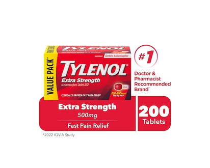 Tylenol 500 Mg EZ Tablets - 200.0 EA
