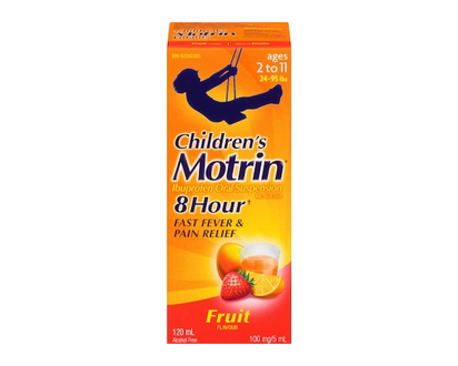 Motrin Children's 8 Hour Fast Fever & Pain Relief, Fruit - 120.0 ML