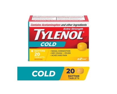 Tylenol Extra Strength, Cold - 20.0 EA