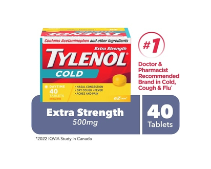 Tylenol Extra Strength Cold, Daytime - 40.0 EA