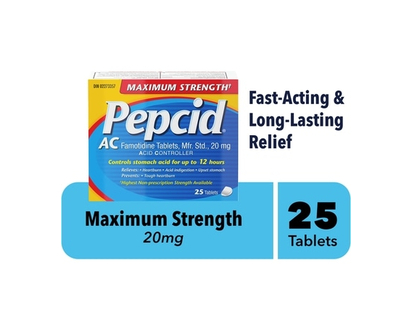 Pepcid Famotidine Tablets - 25.0 EA