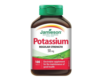Jamieson Potassium 50 mg - 100 TAB