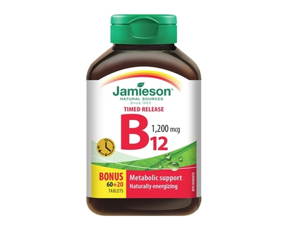 Jamieson Vitamin B12 1,200 Mcg Timed Release Tablets - 80.0 EA