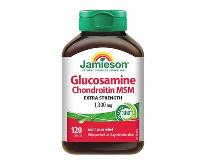 Jamieson Glucosamine Chondroitin MSM Caplets, 1,300 mg - 120.0 EA