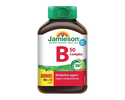 Jamieson B Complex Caplets, 50 mg - 120.0 EA