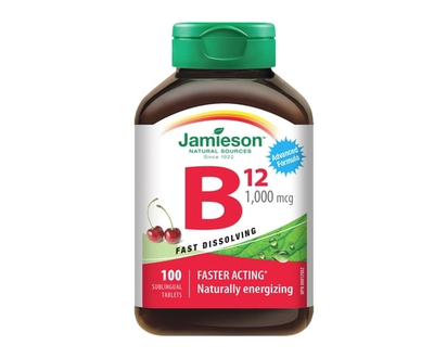 Jamieson Vitamin B12 Methylcobalamin 1,000 mcg Fast Dissolving Sublingual Tablets - 100.0 EA