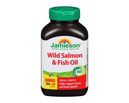 Jamieson Wild Salmon and Fish Oils Omega-3 Complex 1,000 mg - 200.0 EA