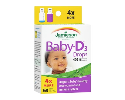Jamieson Baby-D™ Vitamin D3 400 IU Droplets - 11 ML