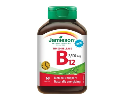 Jamieson Vitamin B12 2,500 mcg - 60 TAB