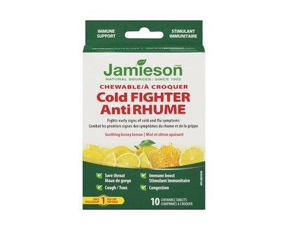 Jamieson Cold Fighter Chewable, Convenience/Trial Size - 10.0 EA