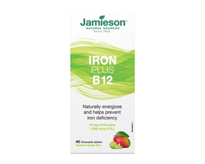 Jamieson Iron Plus Vitamin B12 - 45.0 EA