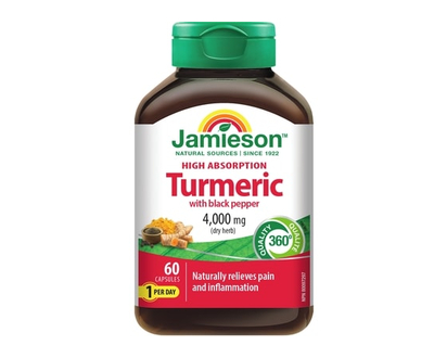 Jamieson Curcuma avec du poivre noir 4000 mg - 60.0 EA