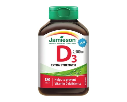 Jamieson Vitamin D3 2,500IU - 180.0 EA