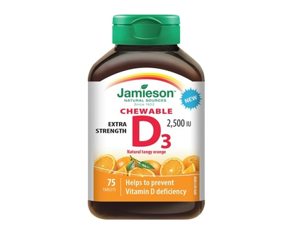 Jamieson Vitamin D3 Chewables Extra Strength - 75.0 EA