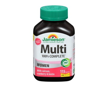 Jamieson 100% Complete Multivitamin For Women 115 Ct - 115.0 EA