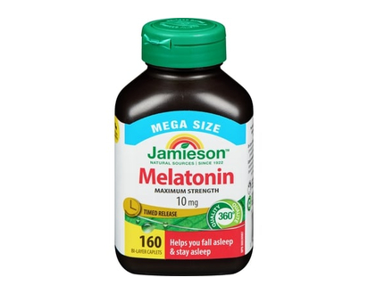 Jamieson Mélatonine puissance maximale 10 mg méga format - 160.0 EA