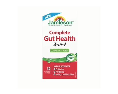 Jamieson Santé Intestinale Complète 3-en-1, 30 Capsules - 30 CHA