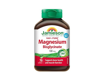 Jamieson Magnesium Bisglycinate 100 mg, 70 Capsules - 70 EA