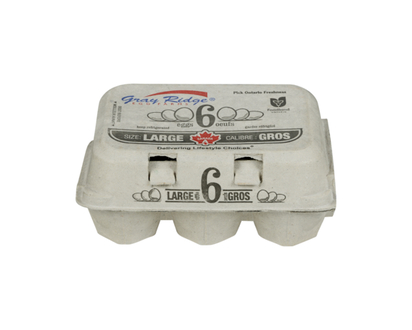 Gray Ridge White Eggs, Large - 6.0 EA