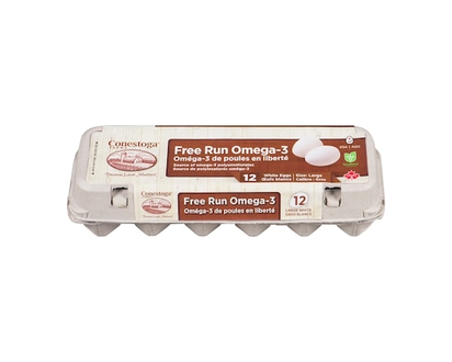 Conestoga Eggs Omega 3 White Eggs - 12.0 EA
