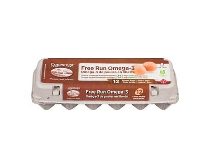 Conestoga Eggs Omega 3 Brown Eggs - 12.0 EA