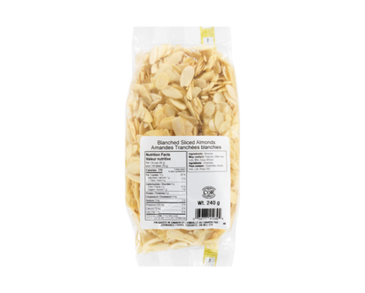 Almonds, Blanched Sliced - 240.0 G