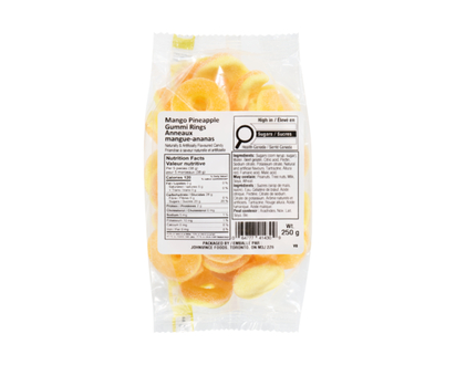 Candy Mango Pineapple Gummi Rings - 250.0 G