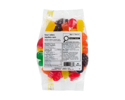 Johnvince Foods Sour Jubes - 320.0 G
