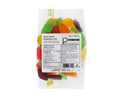 Johnvince Foods Wine Gums - 280.0 G