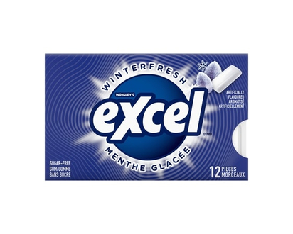 Wrigley's Excel Winterfresh Flavoured Sugar Free Chewing Gum, 12 Pieces, 1 Pack - 1.0 EA
