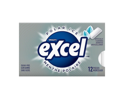 Wrigley's Excel Polar Ice Flavoured Sugar Free Chewing Gum, 12 Pieces, 1 Pack - 1.0 EA