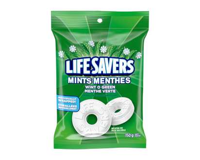 LIFESAVERS Wint O Green Candy Mints, Bag - 150.0 G