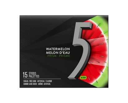 Watermelon-Prism Flavoured Sugar Free Chewing Gum, 1 Sticks, 1 Pack - 1.0 EA