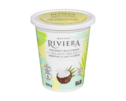 Riviera Yogourt végétalien, noix de coco nature - 650.0 G