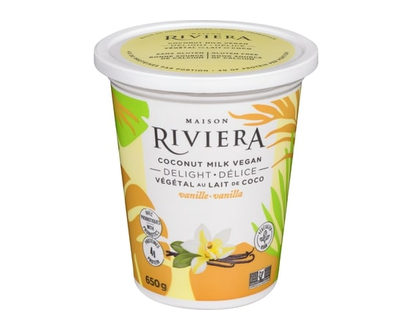 Riviera Vegan Yogurt, Vanilla Coconut - 650.0 G