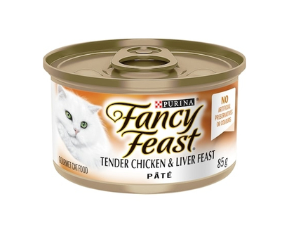 Purina Fancy Feast Pate Tender Liver & Chicken Feast, Wet Cat Food - 85.0 G
