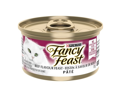 Purina Fancy Feast Pate Beef Flavour Feast, Wet Cat Food - 85.0 G