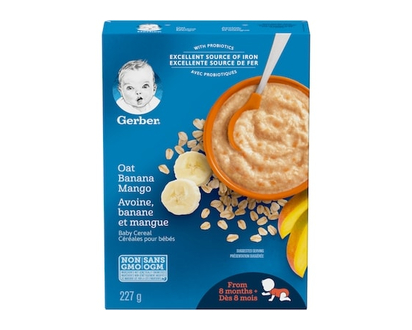 Nestlé Gerber Stage 3 Oat Banana Mango Baby Cereal - 227.0 G