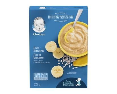 Nestlé Gerber Céréales Pour Bébés Étape 2 Riz Avec Banane - 227.0 G