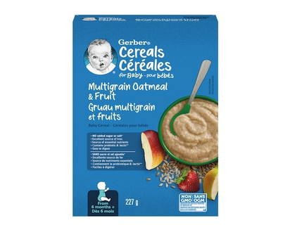 Gerber Stage 2 Multigrain Oatmeal & Fruit Baby Cereal - 227 G