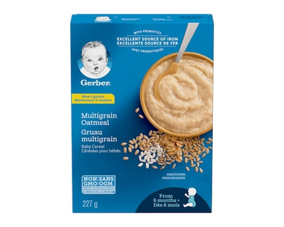 Gerber Stage 2 Multigrain Oatmeal Baby Cereal - 227 G