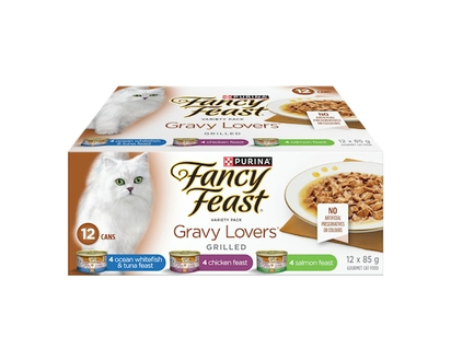 Purina Fancy Feast Gravy Lovers Variety Pack, Wet Cat Food - 1.02 KG