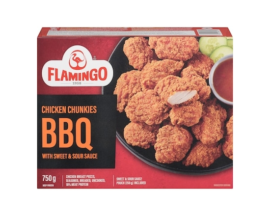 Flamingo Bouchées de poulet avec sauce aigre-douce bbq - 750.0 G