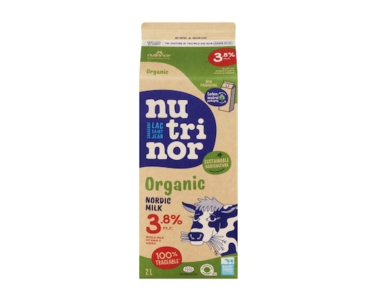 Nutrinor Lait nordique biologique 3,8 % - 2.0 L