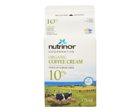 Nutrinor Crème biologique faite de lait nordique, 10 % M. G. - 473.0 ML
