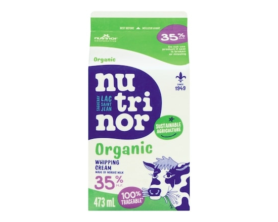 Nutrinor Crème nordique biologique, 35 % M.G. - 473.0 ML
